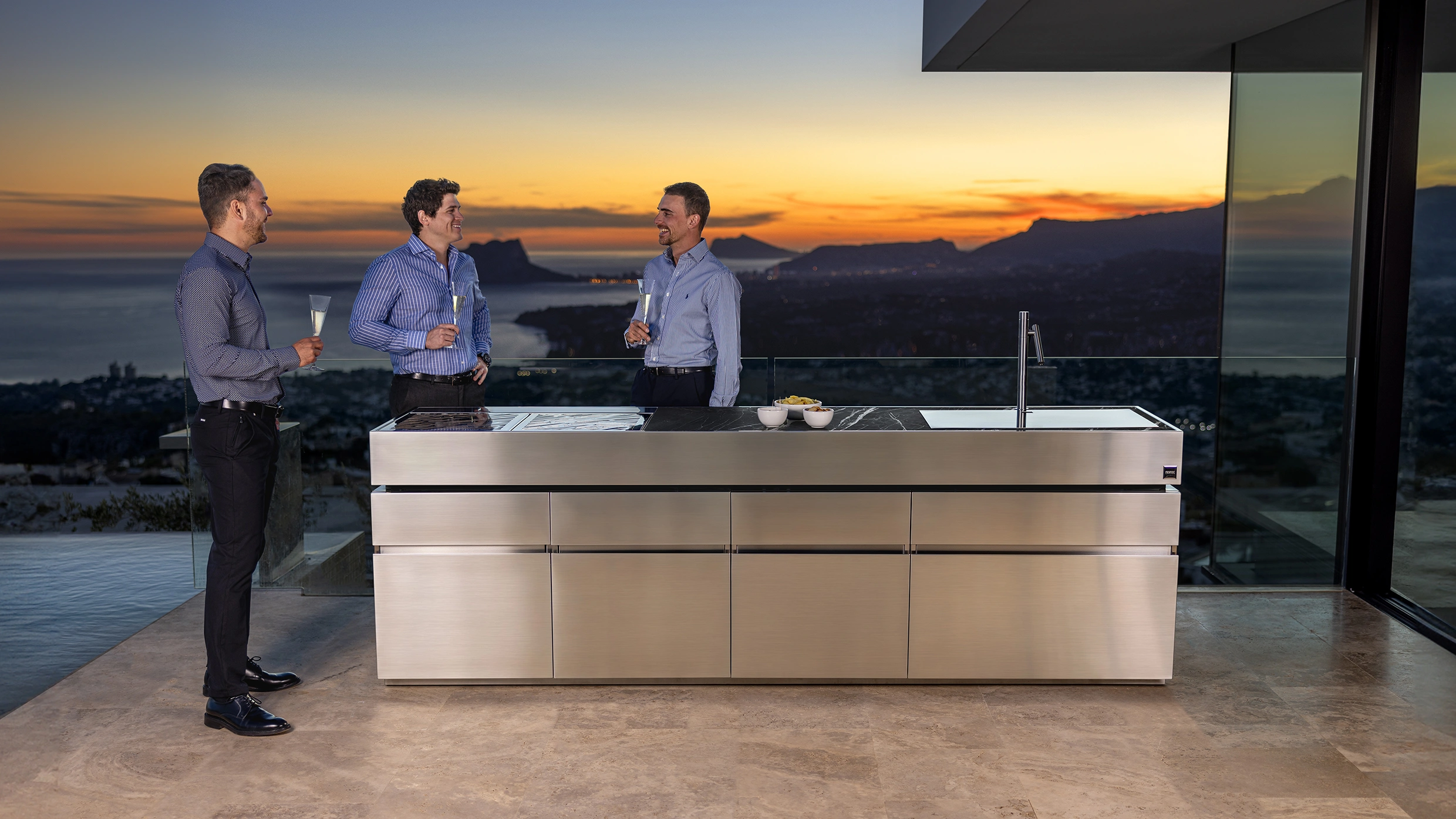 cucine esterno acciaio