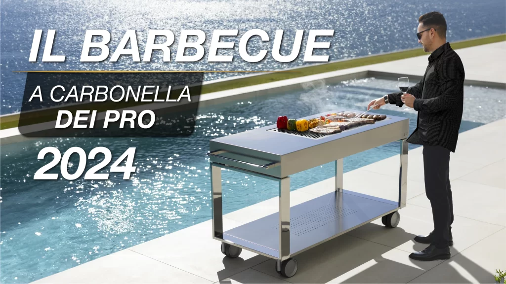barbecue a carbonella con ruote