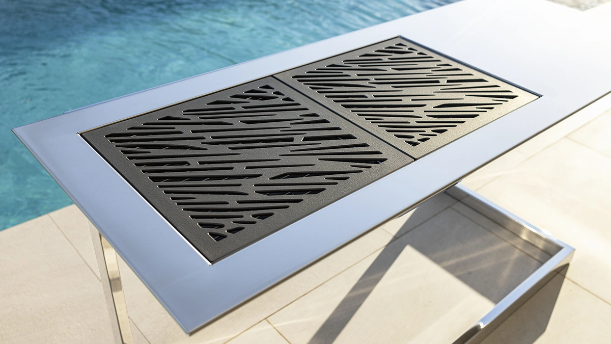 barbecue professionale a carbone