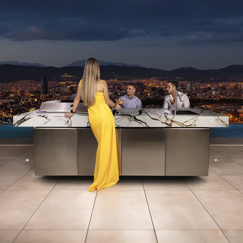 cucina da esterno a gas